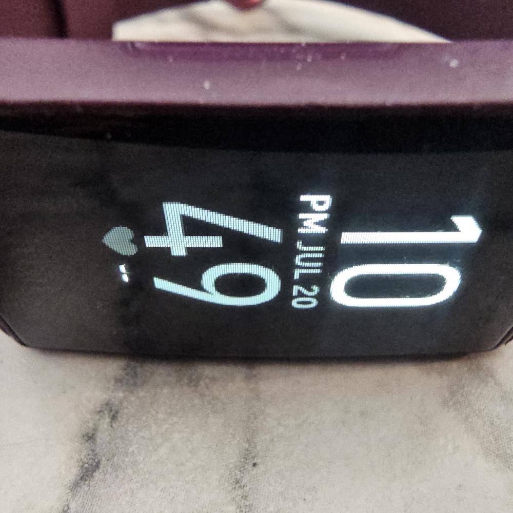 Fitbit Charge 3 Purple Fitness Tracker With Charger